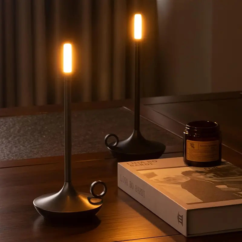 GlowCandle Luxus-Touch Control Lampe mit Dimmer in gotischer Kerzenform