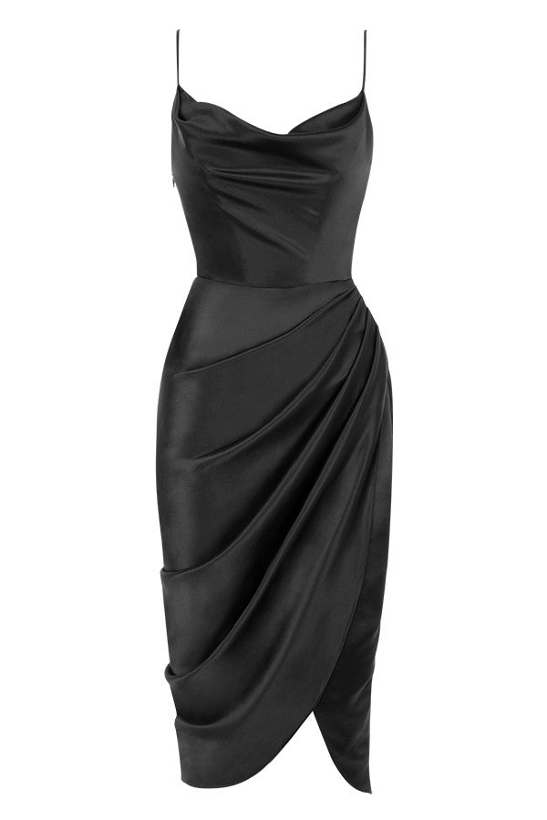 Baylor - Satin Balconnet Kleid Korsett