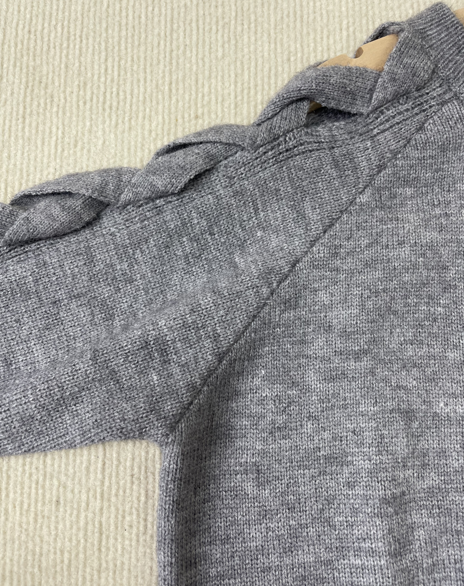 Dorette - Grauer einfarbiger Pullover für einen modischen Look