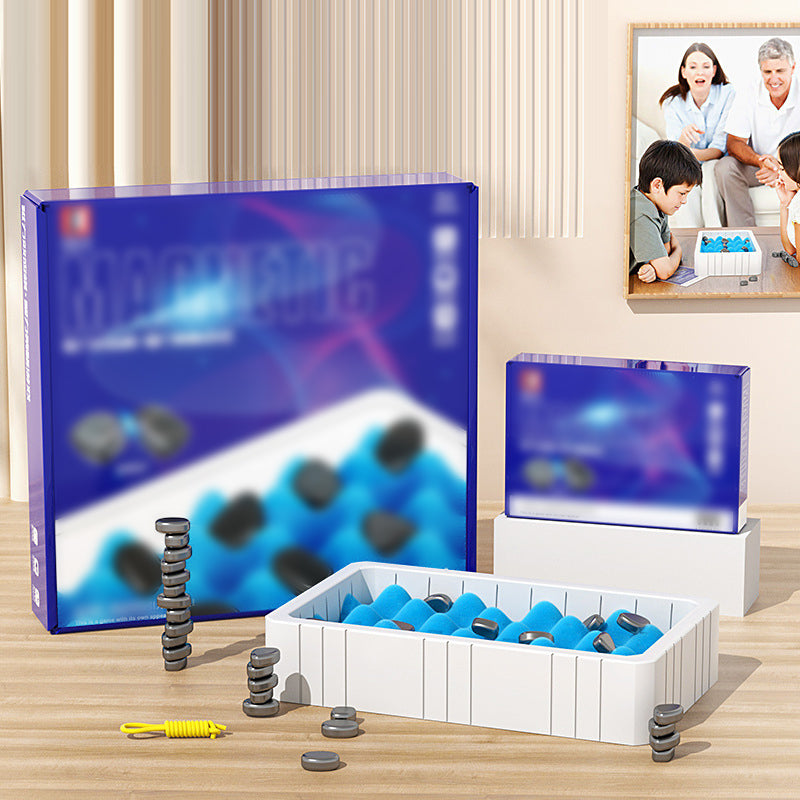 Magnetisches Schachspiel Spaß und lehrreiches bildschirmloses interaktives Steinspielzeug für Kinder, das die kognitiven Fähigkeiten fördert