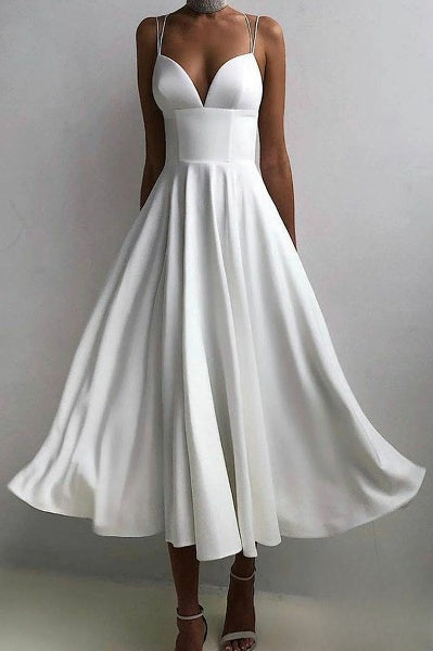 Esmée - elegantes Midikleid mit Spaghettiträgern für besondere Anlässe