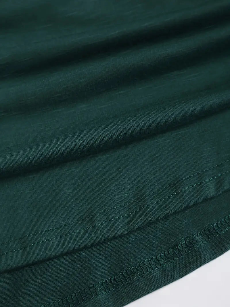 Karoline - Dunkelgrün Modisches Modernes Schulterfreies mit Trägern Plissiertes Oktoberfestkleid