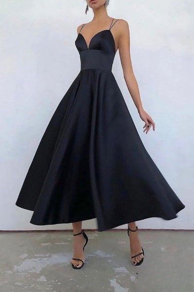 Esmée - elegantes Midikleid mit Spaghettiträgern für besondere Anlässe