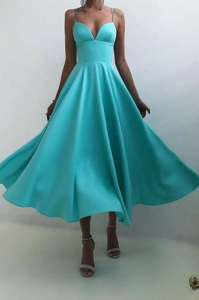 Esmée - elegantes Midikleid mit Spaghettiträgern für besondere Anlässe