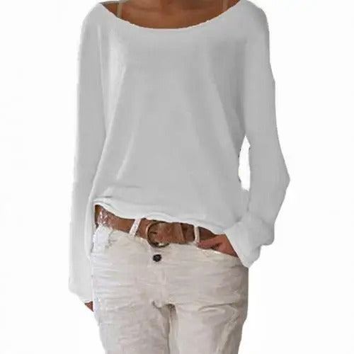 Freya - los lässig gestricktes Damen Langarmshirt