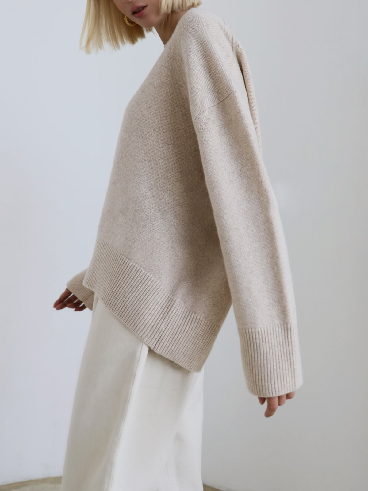 Patricia -. Übergröße, superweicher gestrickt Pullover für mühelos Komfort