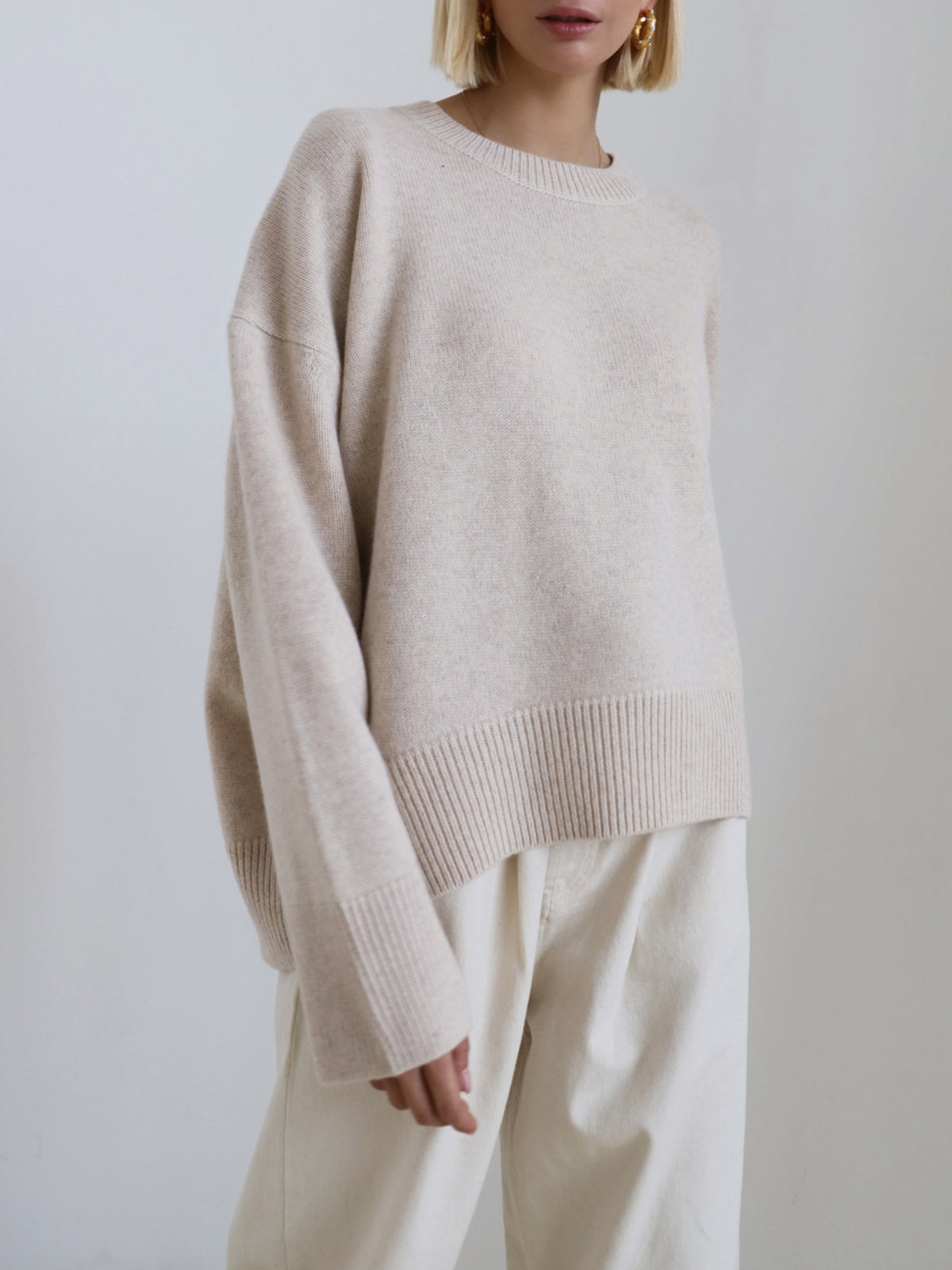 Patricia -. Übergröße, superweicher gestrickt Pullover für mühelos Komfort