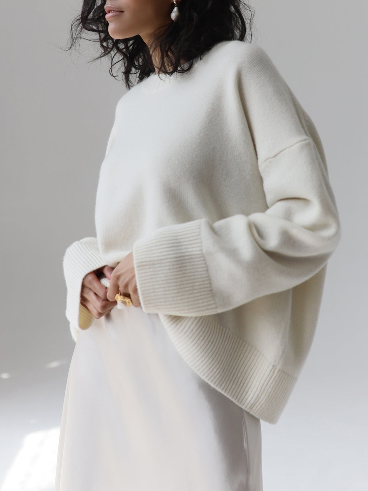 Patricia -. Übergröße, superweicher gestrickt Pullover für mühelos Komfort