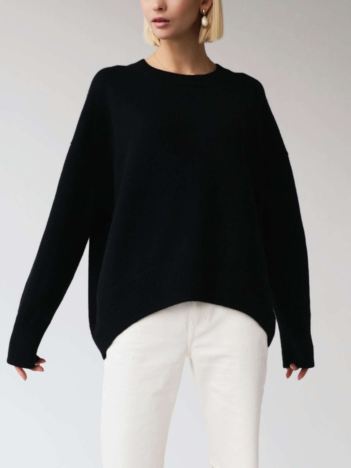 Patricia -. Übergröße, superweicher gestrickt Pullover für mühelos Komfort
