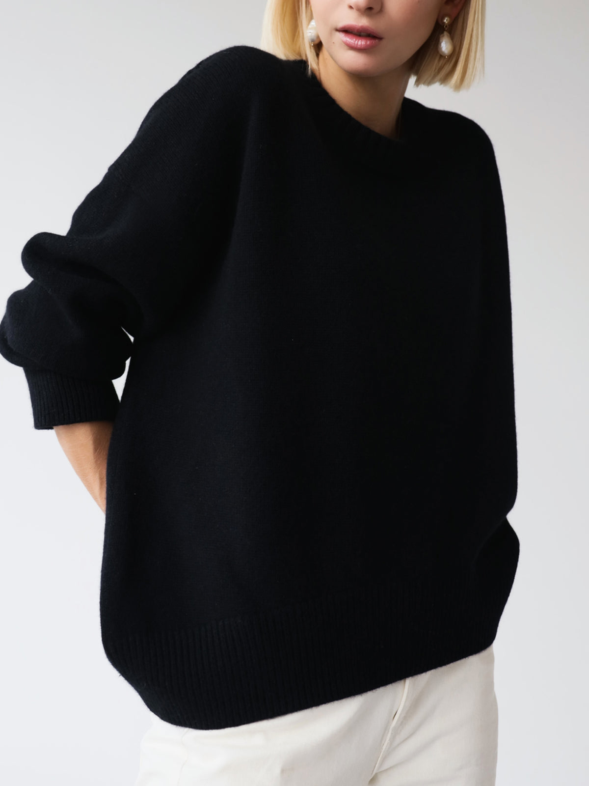 Patricia -. Übergröße, superweicher gestrickt Pullover für mühelos Komfort