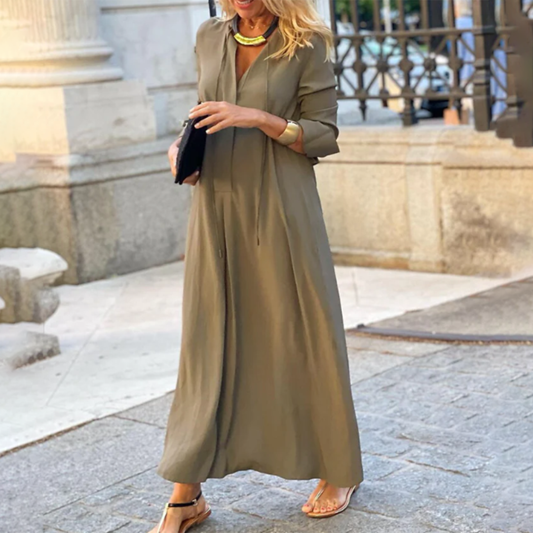 Giselle - bequemes, locker sitzendes Maxikleid