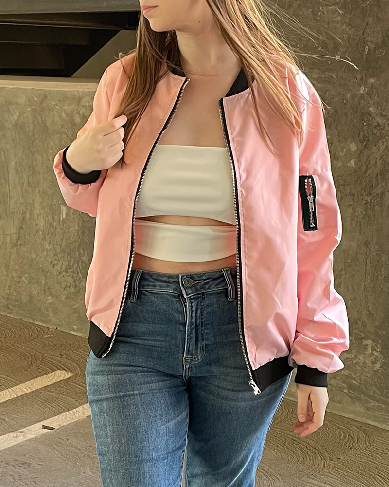 Maya - Stilvolle klassische Bomberjacke mit Taschen - perfekt für jede Gelegenheit