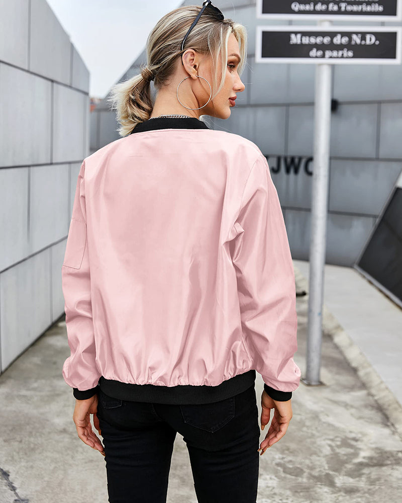 Maya - Stilvolle klassische Bomberjacke mit Taschen - perfekt für jede Gelegenheit