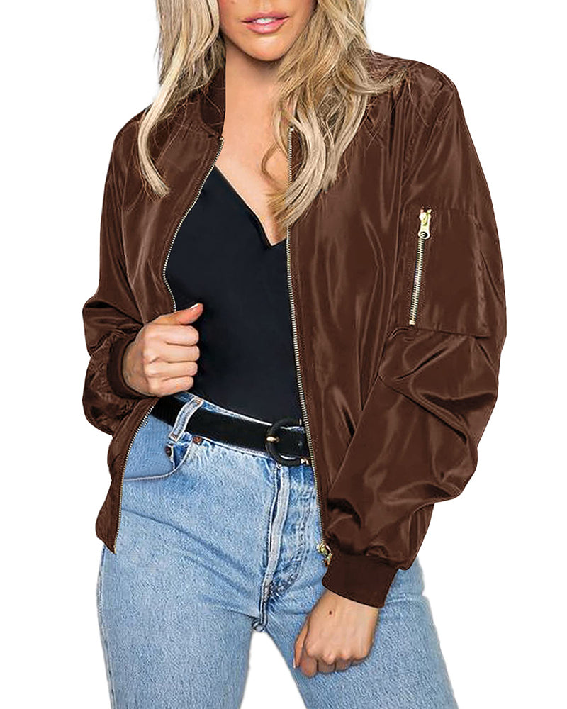 Maya - Stilvolle klassische Bomberjacke mit Taschen - perfekt für jede Gelegenheit