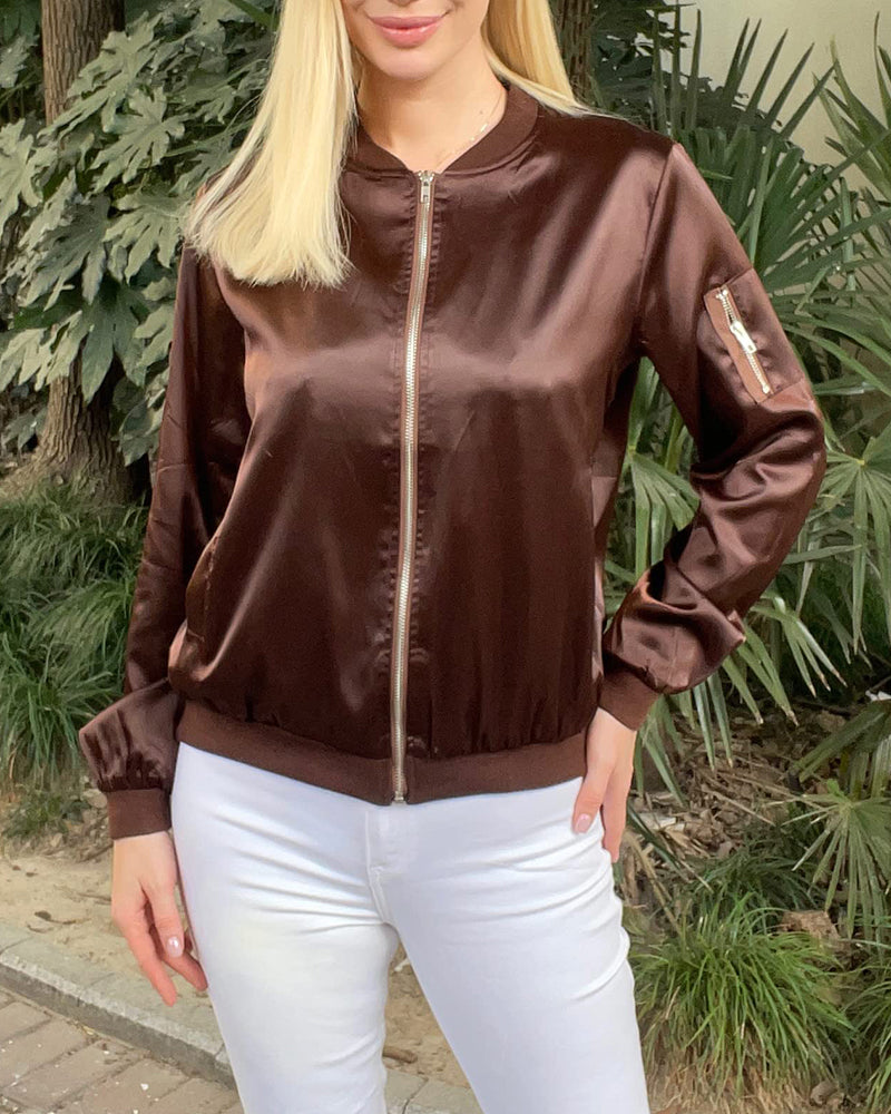 Maya - Stilvolle klassische Bomberjacke mit Taschen - perfekt für jede Gelegenheit
