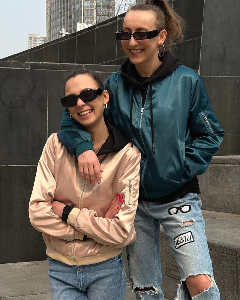 Maya - Stilvolle klassische Bomberjacke mit Taschen - perfekt für jede Gelegenheit