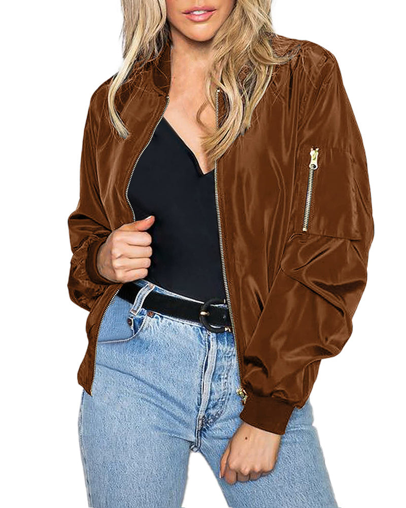 Maya - Stilvolle klassische Bomberjacke mit Taschen - perfekt für jede Gelegenheit