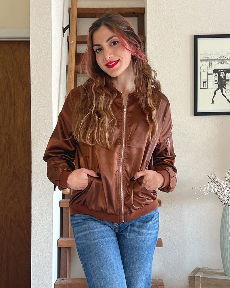 Maya - Stilvolle klassische Bomberjacke mit Taschen - perfekt für jede Gelegenheit