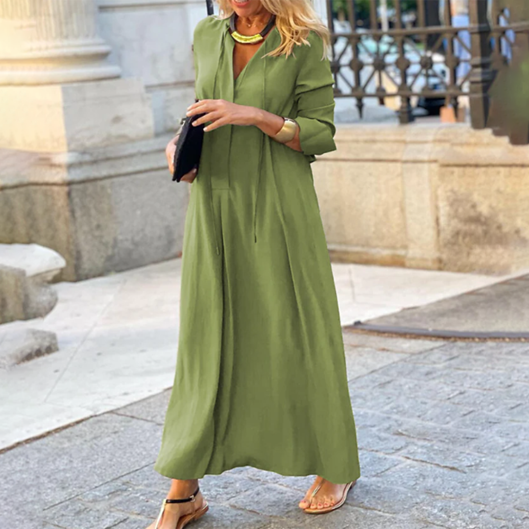Giselle - bequemes, locker sitzendes Maxikleid