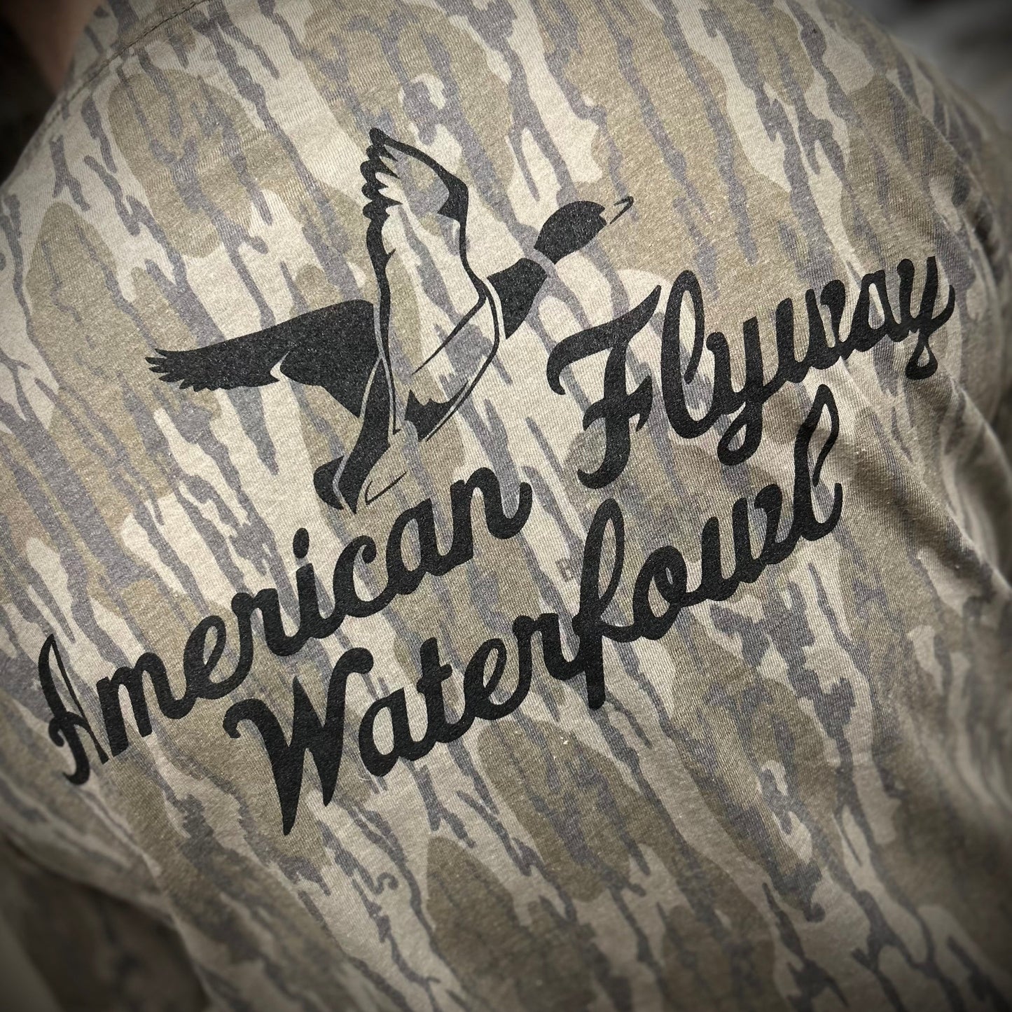 Jack - Amerikanische Flugroute Wasservogel-Tarnung Grafik-T-Shirt