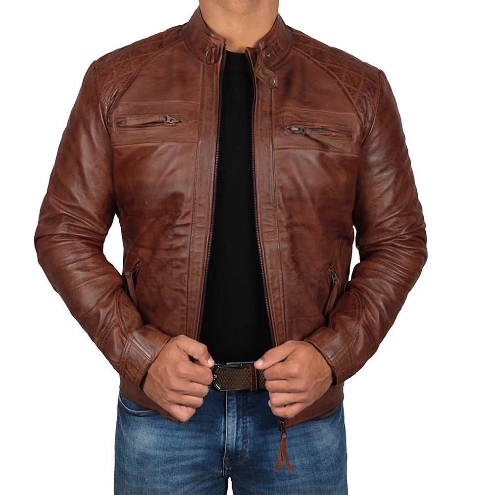Tom - Bikerjacke aus Leder