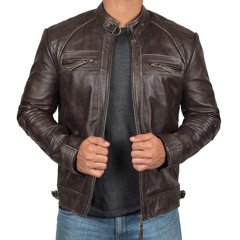 Tom - Bikerjacke aus Leder