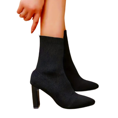 Britta - elegante Rippenstrickstiefel für Damen