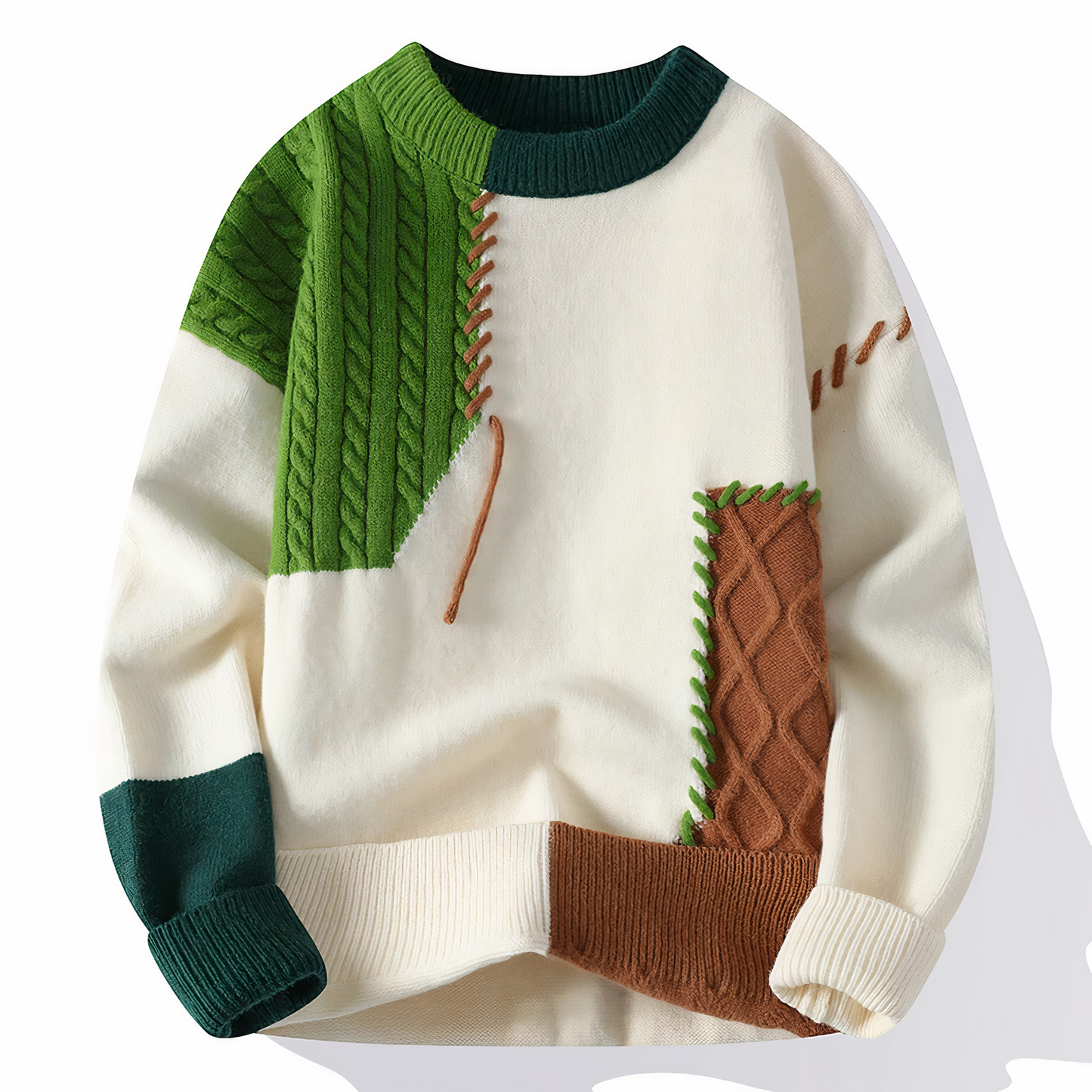 Oskar - trendiger Distressed-Strickpullover mit einzigartigen Details