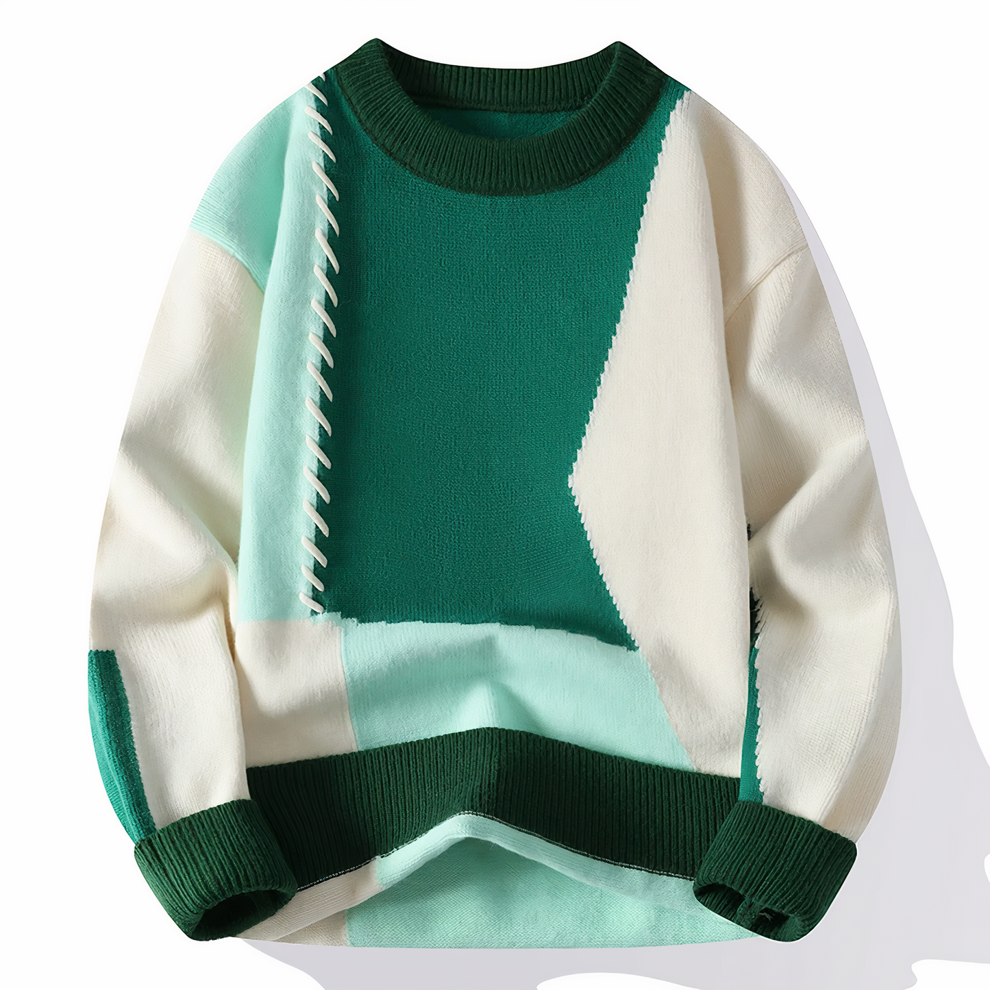 Oskar - trendiger Distressed-Strickpullover mit einzigartigen Details