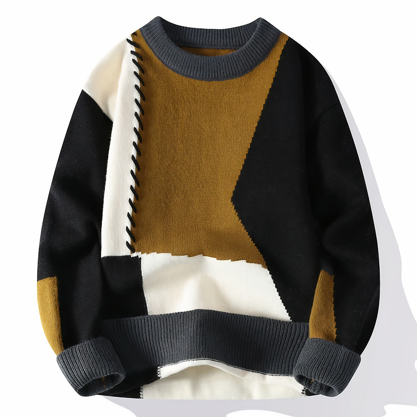 Oskar - trendiger Distressed-Strickpullover mit einzigartigen Details