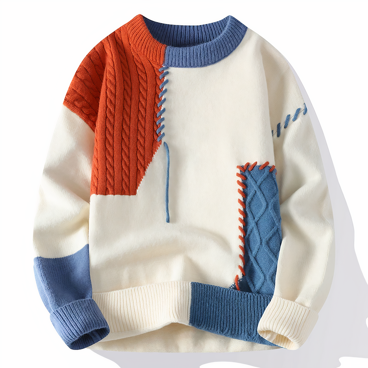 Oskar - trendiger Distressed-Strickpullover mit einzigartigen Details