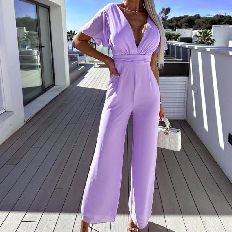 Bente - Eleganter Jumpsuit mit weiten Beinen