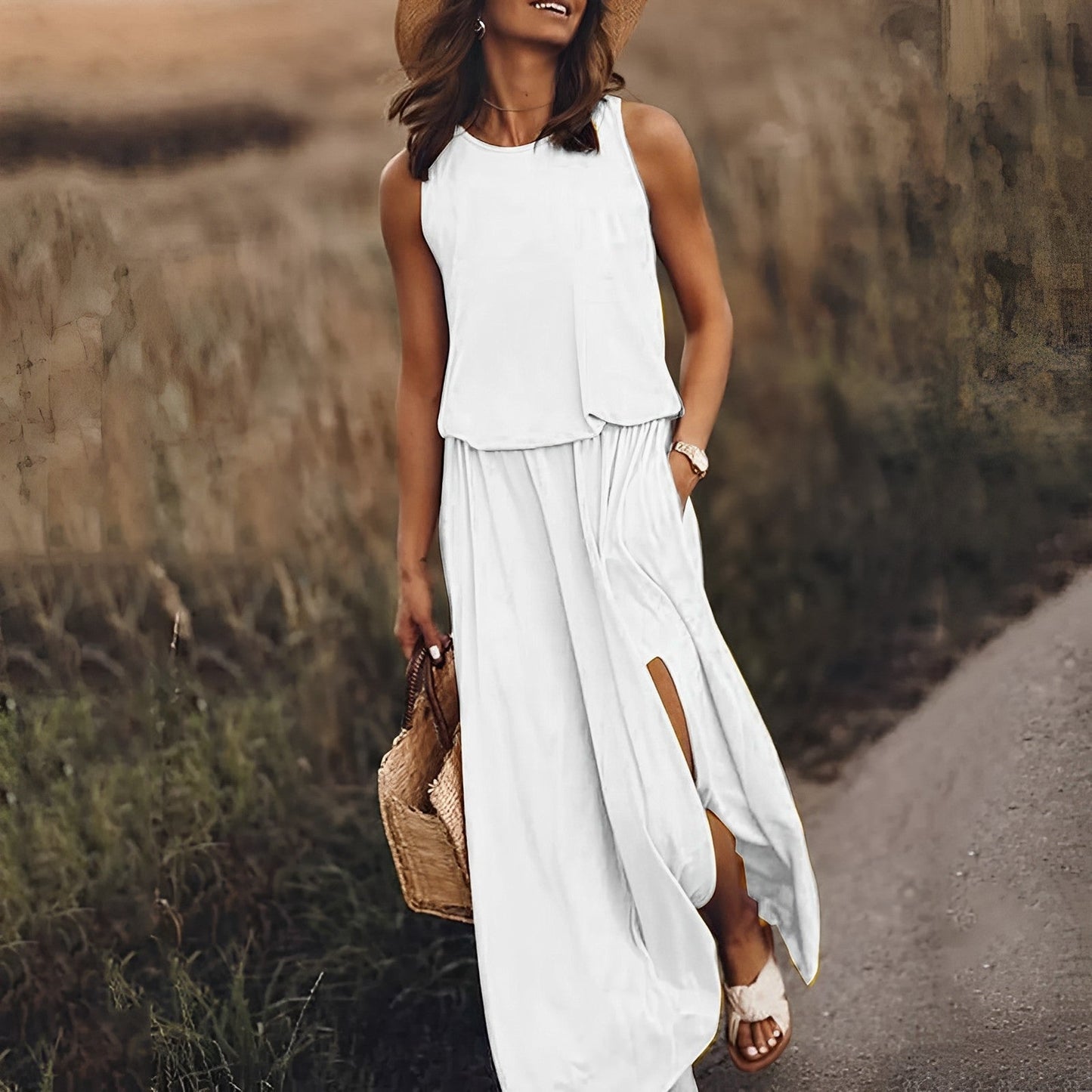 Aida - Bezauberndes farbenfrohes Kleid: Elegantes Aussehen