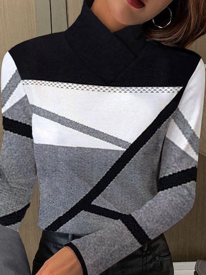 Carly - eleganter geometrischer Pullover für einen modischen Look