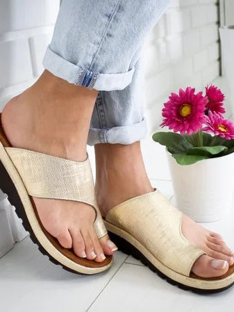 Sofia - Offene Zehensandalen mit niedrigem Absatz und extra Halt in Sommerfarben