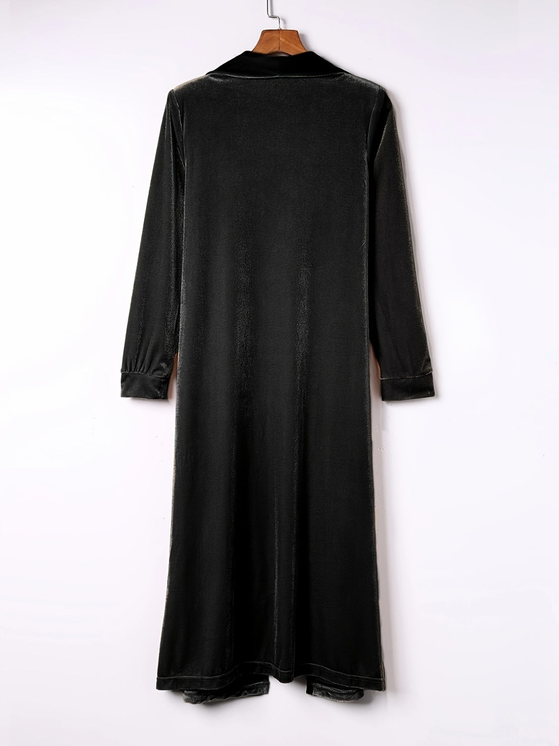 Mila - Weiches Wildleder Lange öffnen elegante Strickjacke weste