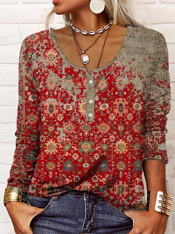 Mia - eleganter Pullover mit Aztekenmuster