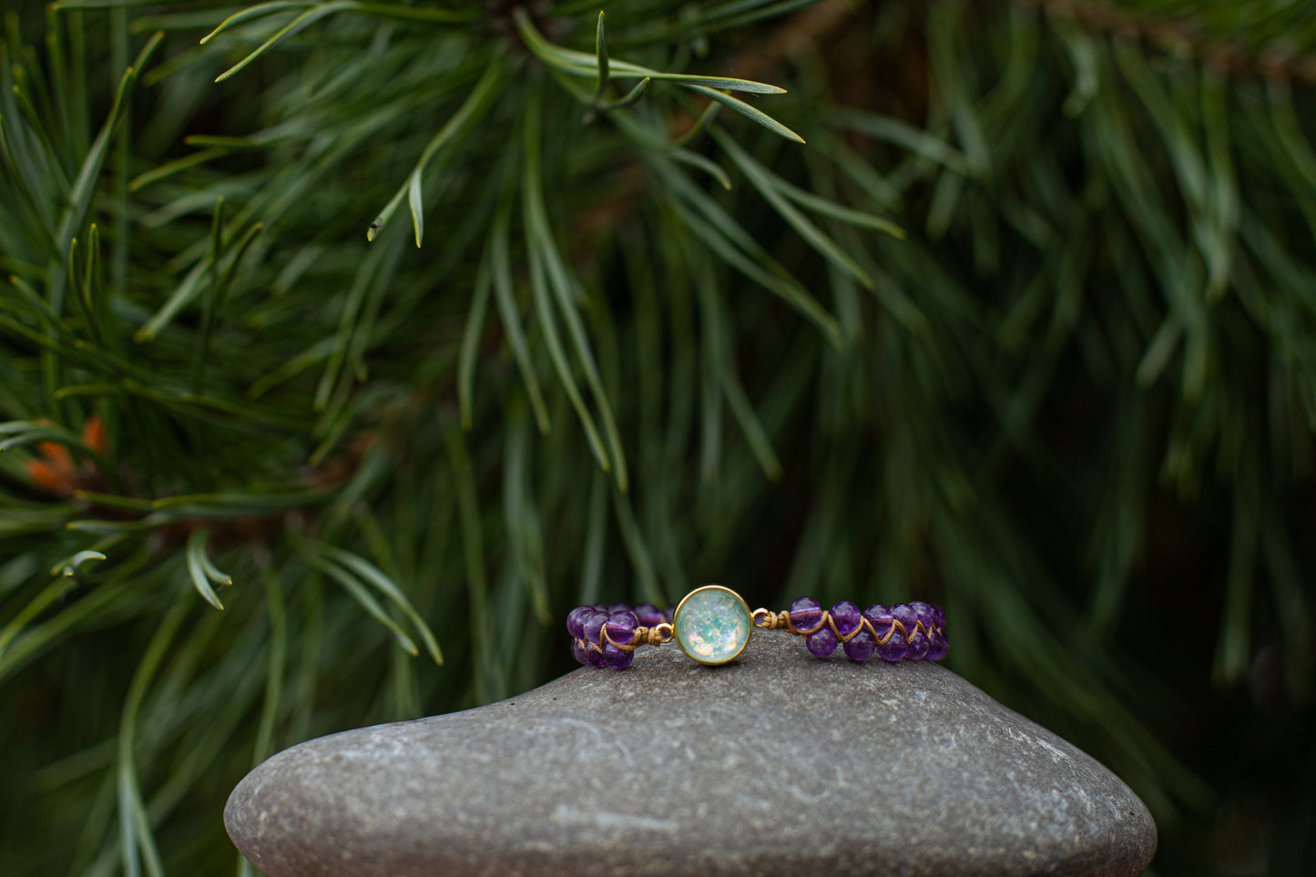 HealWithin Amethyst Heilung lila Armband