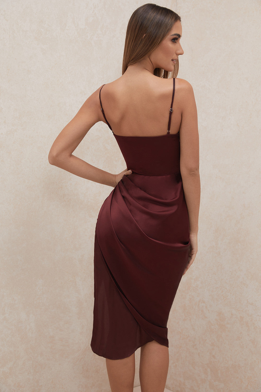 Baylor - Satin Balconnet Kleid Korsett