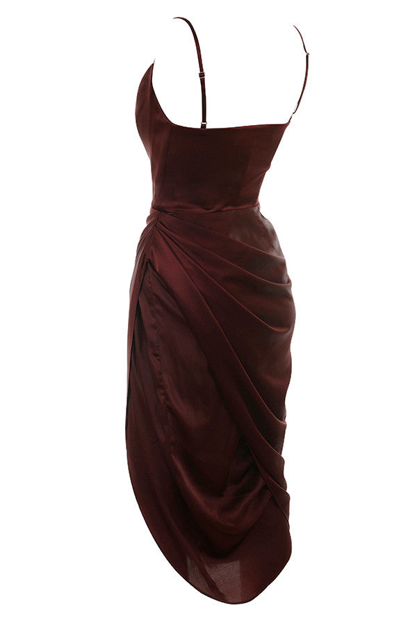 Baylor - Satin Balconnet Kleid Korsett