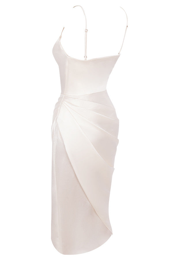 Baylor - Satin Balconnet Kleid Korsett