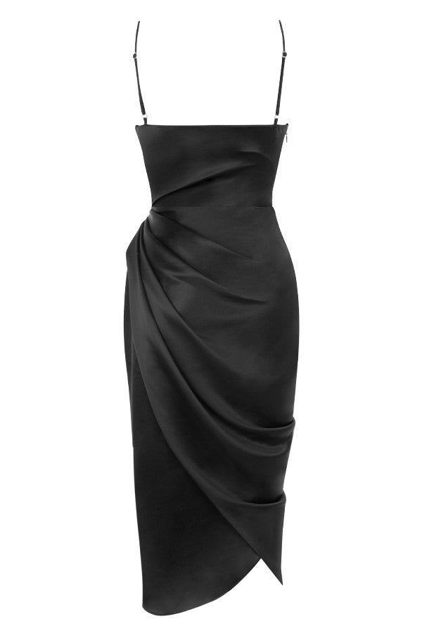 Baylor - Satin Balconnet Kleid Korsett