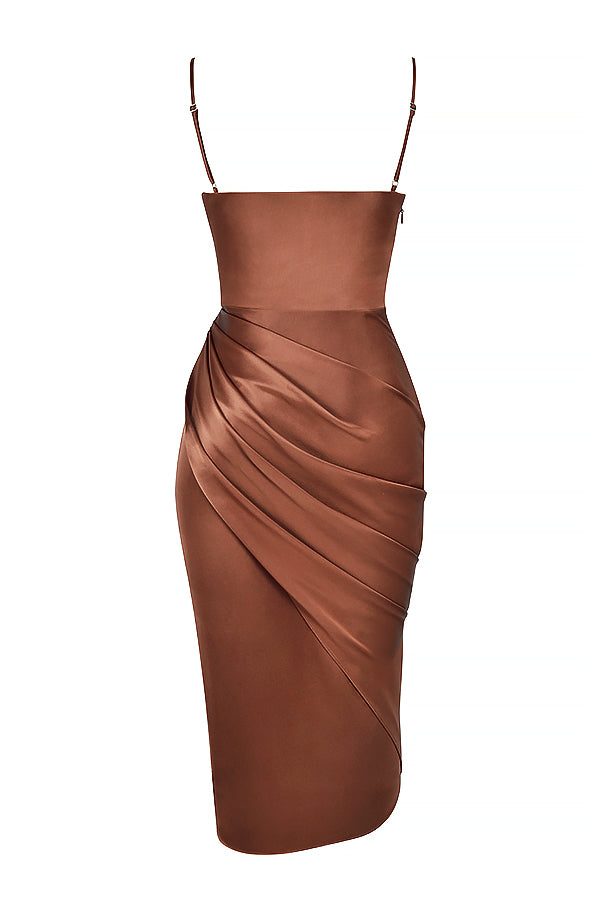 Baylor - Satin Balconnet Kleid Korsett