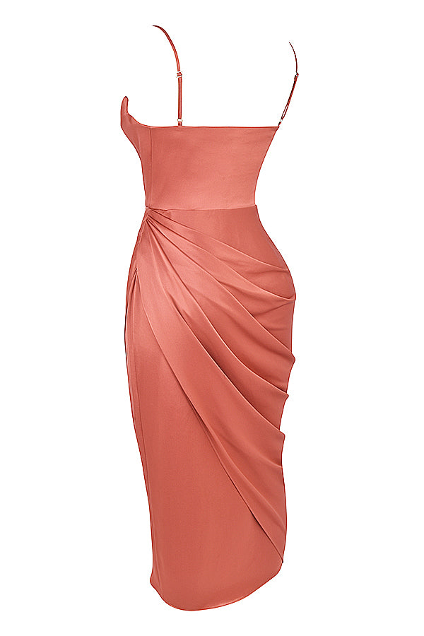 Baylor - Satin Balconnet Kleid Korsett