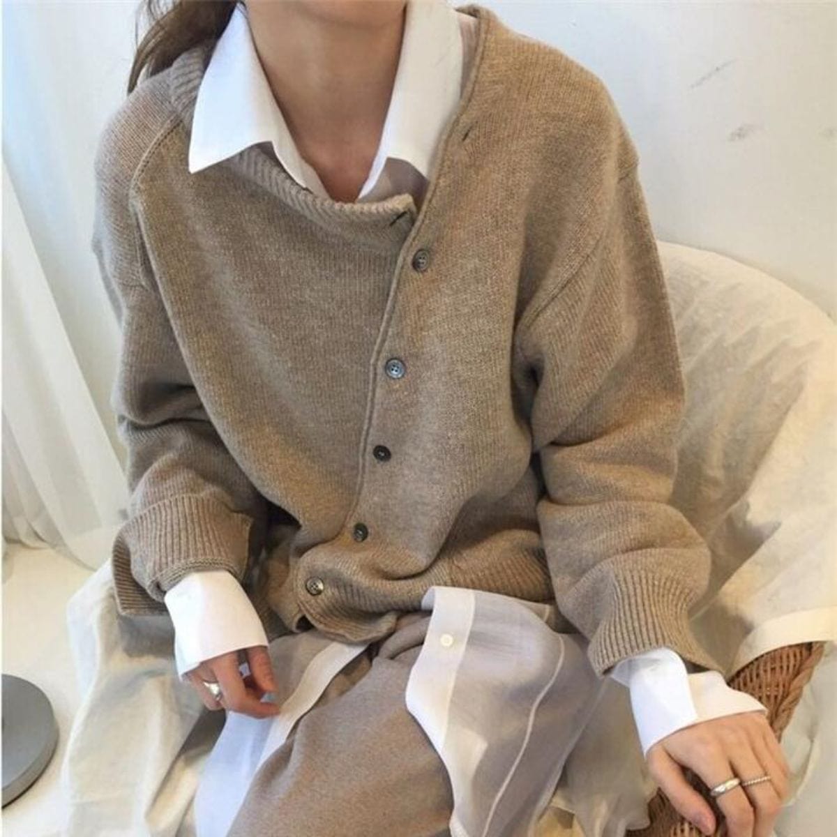 Mila - bequeme und modische Strickjacke