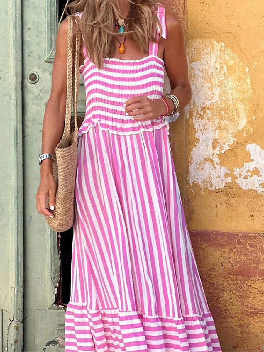 Valentina - modisches gestreiftes Kleid