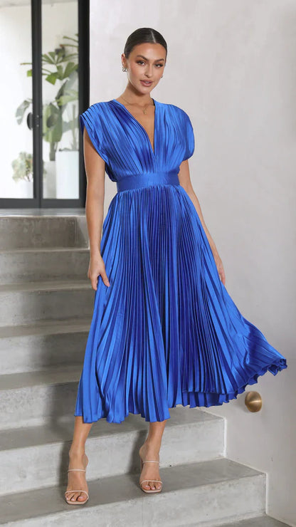 Iris - plissiertes Midikleid für einen zeitlos eleganten Look