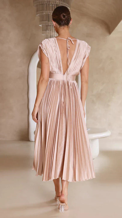 Iris - plissiertes Midikleid für einen zeitlos eleganten Look