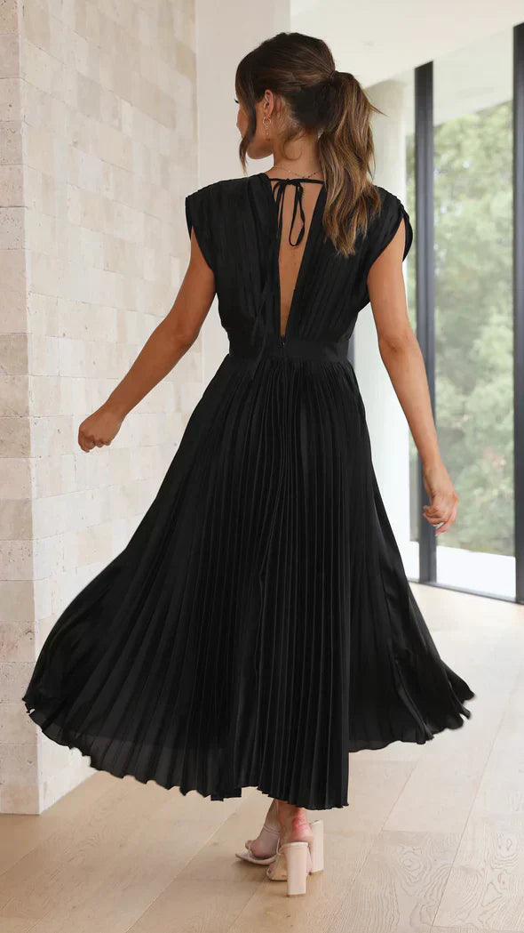 Iris - plissiertes Midikleid für einen zeitlos eleganten Look