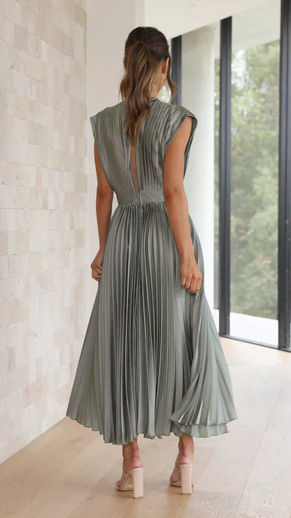 Iris - plissiertes Midikleid für einen zeitlos eleganten Look
